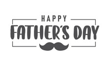 Happy Father's Day Lettering Design. Holiday Dad Celebration.