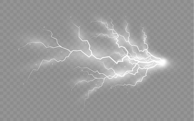 Wall Mural - the effect of lightning thunderstorm and lightning