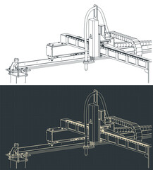 CNC plasma cutting machine drawing