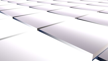 Poster - Abstract background from gradient cubes. 3D rendering.