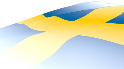 Poster - Background from the flag of Sweden. Patriotism. 3D rendering.