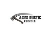 Axe throwing logo design rustic sport wooden ax old