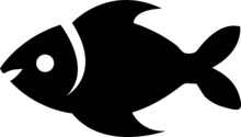 Aquarium Fish Silhouette Illustration Background.eps
