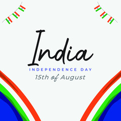 india waving flag illustrations. India ndependence day celebrations design template 