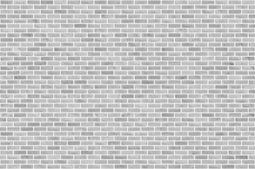 Wall Mural - white and gray block brick wall seamless pattern texture background