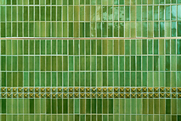 beautiful and vintage green tile background