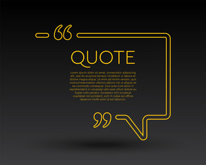 Quote frame blank, text quote boxes, background