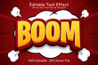 Boom Editable Text Effect 3 Dimension Emboss Comic Style