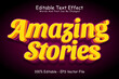 © Valiant15 Graphic - Amazing Stories Editable Text Effect 3 Dimension Emboss Modern Style