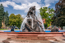 Fountain Potop In The Park In Bydgoszcz, Kuyavian-Pomeranian Voivodeship, Poland