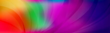 Panoramic Abstract Web Background Colorful Gradient - Vector