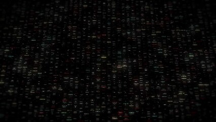 Poster - Big Data Digital Business Hitech Background/ 4k animation of an abstract wallpaper big data business digital technology background including connected lines and numbers matrix styled flowing with dept