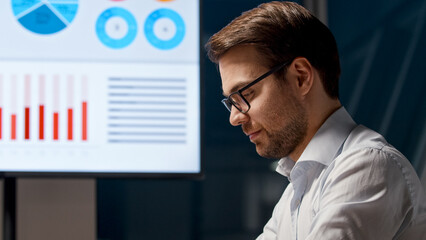 Poster - Young professional man at work in office