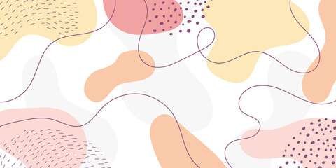 Wall Mural - Abstract creative backgrounds in minimal trendy style with copy space for text.
