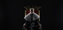 Medieval King On The Throne