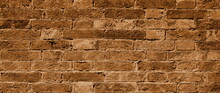 Natursteinmauer - Textur - Banner, Steinmauer In Den Farben Braun Und Rostbraun	