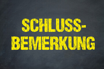 Sticker - Schlussbemerkung