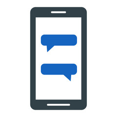 Poster - Mobile Chat Icon Design