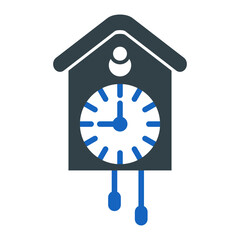 Sticker - Cuckoo Clock Icon Design