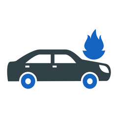 Wall Mural - Car Fire Icon Design