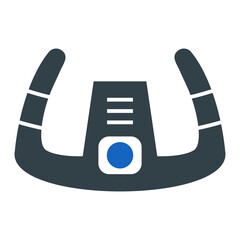 Sticker - Plane Steering Wheel Icon Design