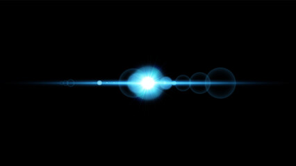 Wall Mural - vector sunlight special lens flare light effect. isolated sun flash rays and spotlight. phantom blue