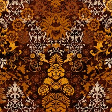 Oriental Seamless Pattern. Chinese Traditional Elements. 