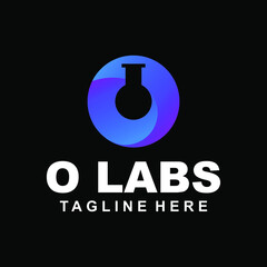 Wall Mural - letter o labs logo design creative