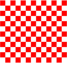 Red White Checkers Mat Vector. Red Vector Mat.