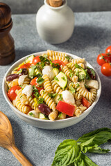 Wall Mural - Homemade Summer Fusilli Pasta Salad