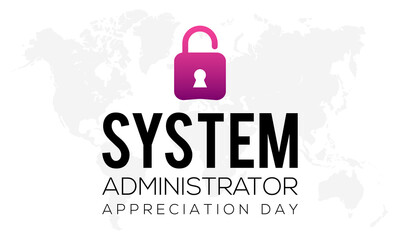 System Administrator Appreciation Day in July. Vector template Design for banner, card, poster, background design.