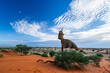 Beautiful landscape with vivid colours in Kalahari desert of Namibia.