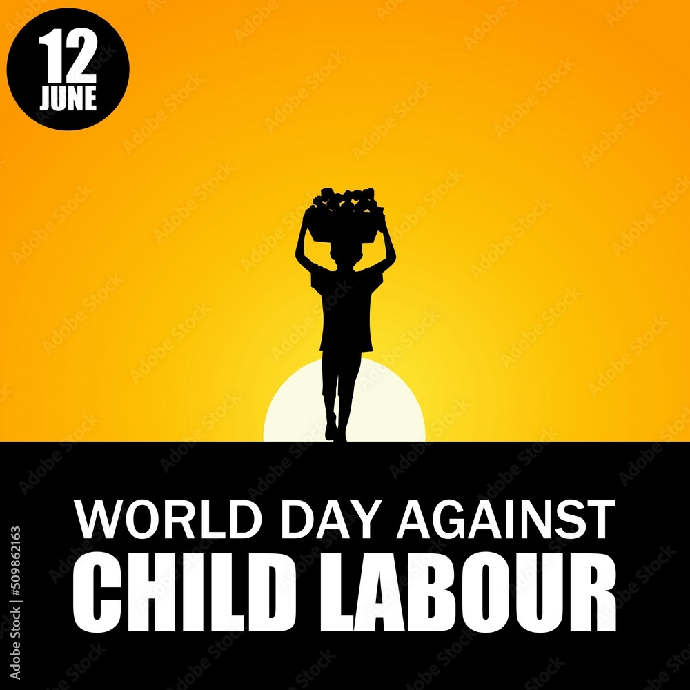 World day against child labour vector illustration. Suitable for Poster ...