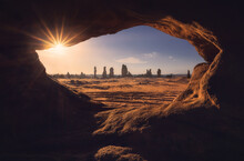 
New Artwork From Al-Ula (Al-Gramil Window), As If You Are On Another Planet, Amazing Rock Formations