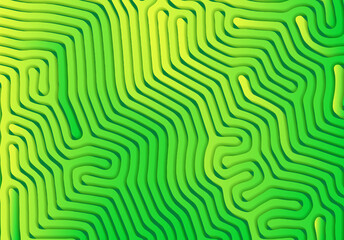 Poster - Abstract background with optical illusion generative pattern and vibrant fluid psychedelic colors