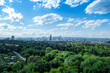 canvas print picture - Frankfurt urban skyline, view from Gothe Turm