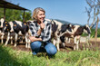 © JENOCHE - portrait of mature woman at cattle ranch farmers