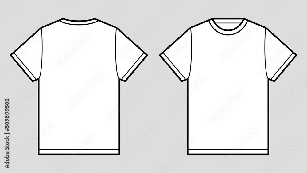 ファッションのサイズ表記や説明、デザイン用のテンプレート イラスト 