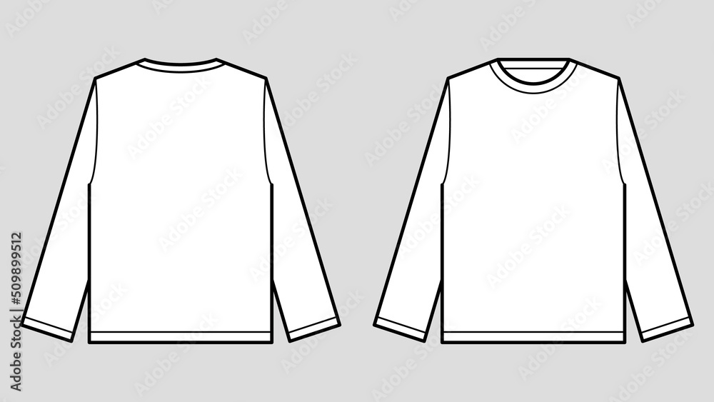 ファッションのサイズ表記や説明、デザイン用のテンプレート イラスト 