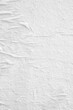 Blank white crumpled creased torn paper poster element background