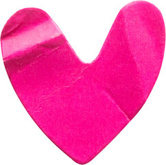 Wall Mural - pink heart shape sticker isolated