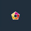pentagon design logo color full