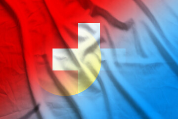 Switzerland and Palau national flag international relations PLW CHE