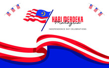 Malaysia Waving Flag Independence Day Design Template