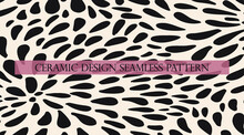 Ceramic Print Design Seamless Graphic Design Template Vector Illustration