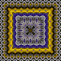 Poster - 3d effect - abstract mosaic style pattern 