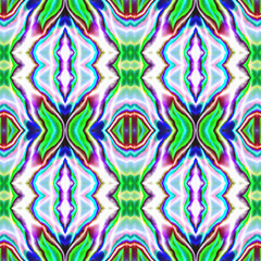 Poster - 3d effect - abstract kaleidoscopic geometric colorful pattern