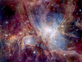 the orion nebula in constellation of orion