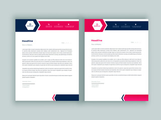 real estate letterhead design template minimalist style vector illustration