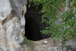 entrance to the big old cave in the stone mountain